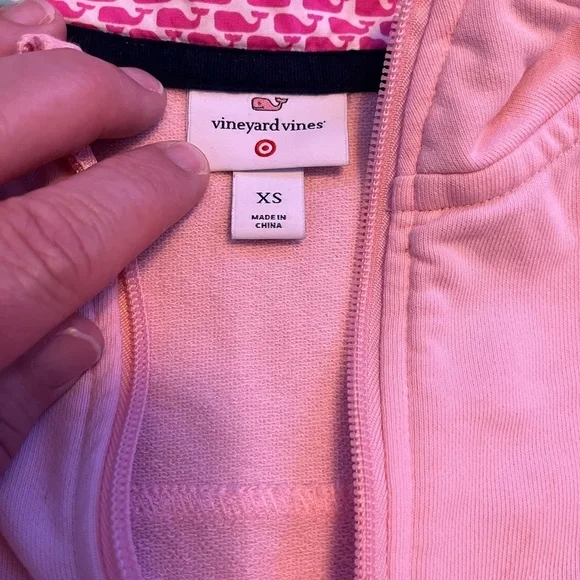 Vineyard Vines XS Pink 1/4 Zip Pullover - Picture 2 of 7